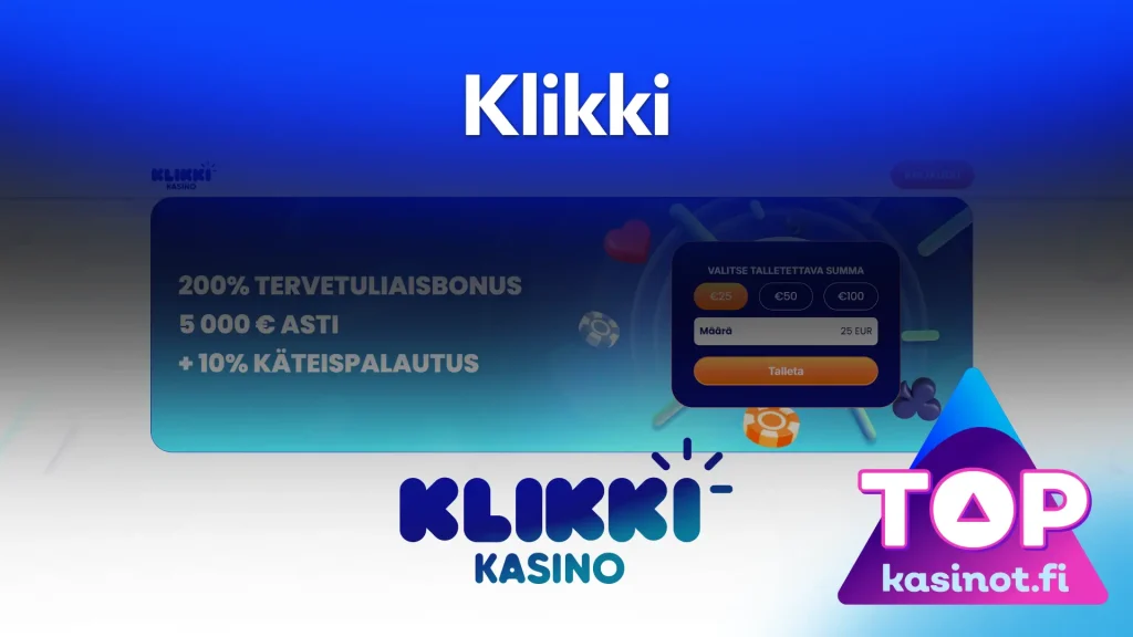 klikki kasino bonus topkasinot.fi